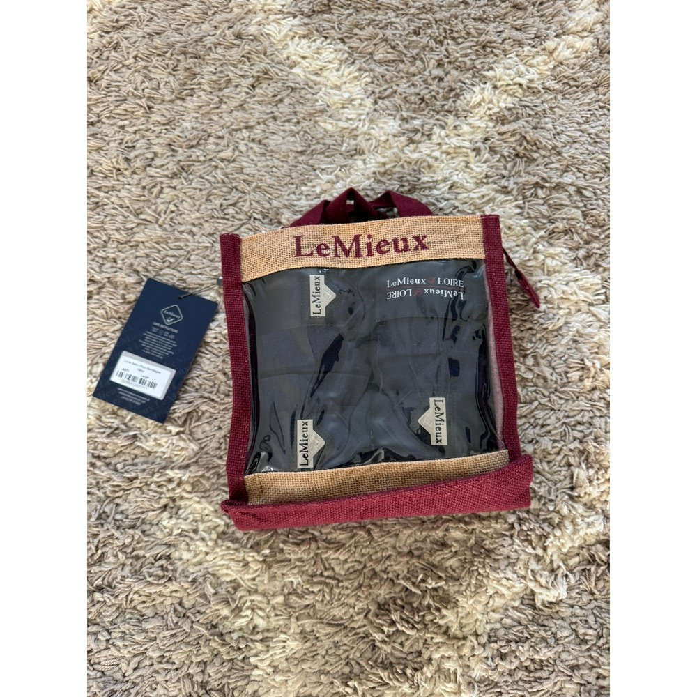 LeMieux Loire Satin Polo Bandages Navy Large Horse Leg Wraps Set of 4 6371